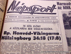 1967 november 9  /  Népsport  /  Nagyszerű ajándékötlet! Eredeti újság Ssz.:  17912