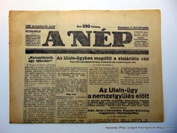 1923 november 20  /  A NÉP  /  Régi ÚJSÁGOK KÉPREGÉNYEK MAGAZINOK Ssz.:  15938