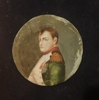 Bonaparte Napoleon. XIX-Ik századi miniatűr festmény. 