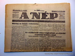1923 november 3  /  A NÉP  /  Régi ÚJSÁGOK KÉPREGÉNYEK MAGAZINOK Ssz.:  15922