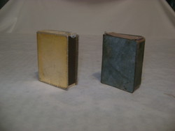 Két darab régi, retro gyufatartó - fémből
