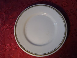 Zsolnay porcelán, arany szegélyes süteményes tányér, átmérője 18,3 cm. Vanneki!