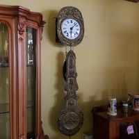 French Copper Wall Clock