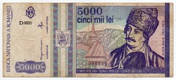 Románia 5000 román lei, 1993