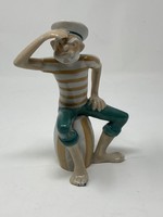 Ritka Drashe Matróz / Popeye porcelán figura - CzZs
