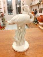 Festeten Antik Drasche Porcelán flamingo