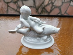 Herend fish putto