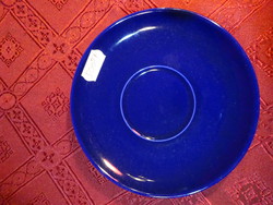 Német porcelán, kobalt kék teáscsésze alátét, átmérője 13,5 cm.