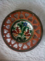 Lajos Szabó from Mezőtúr ceramic plate, wall plate - for obelisk