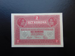 2 korona 1917 Felülbélyegzés nélkül Szép ropogós bankjegy !  