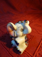 EM & EM exkluzív német porcelán elefánt, magassága 4,5 cm. Vanneki!