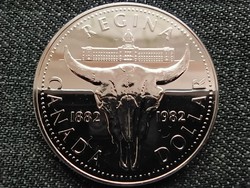 Kanada 100 éves Regina .500 ezüst 1 Dollár 1982 (id39648)