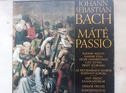 Retro Bach Máté Passio karácsonyi bakelit lemez Kalmár Magdával, Hamari Juliával díszdobozban