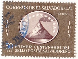 El Salvador légiposta bélyeg 1967