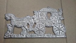 Wall decoration baroque carriage