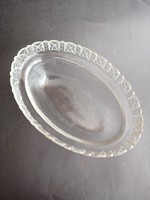Huge polished glass insert in the center of the glass bowl - ep