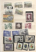 21 darab postatiszta osztrák bélyeg Ausztria sorok darabok csillag csillag KIÁRUSÍTÁS 1 forintról