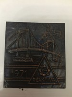 Erzsébet híd - REAKTIVA - mini galvanoplasztika 1971-ből