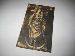 A királynő   gyermekével  régi képeslapon