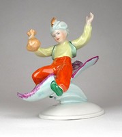 1C773 Kispesti Aladdin porcelán figura 13 cm