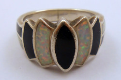 Art deko 925-ös ezüst gyűrű