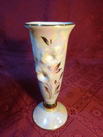 Német porcelán, lüsztermázas váza, magassága 17,5 cm. Vanneki!