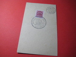 György Sepsiszent returned 1940 commemorative card + stamp