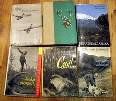 Széchenyi Zsigmod vadász könyvek, könyvcsomag, hat kötet