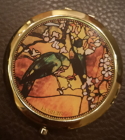 Jó minőségű Goebel aranyozott pipere tükör Tiffany - Madarak, új