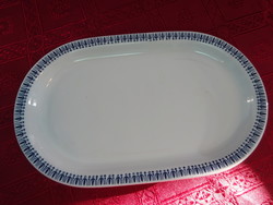 Alföldi porcelán kék mintás tál. Mérete: 25,5 x 15,5 x 2 cm.