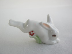 Hollóházi porcelán ugró mini nyuszi