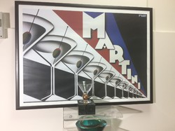 95x70 cm-es art deco design  Martini plakát Amerikából, lakberendezőknek.