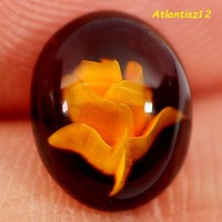 Genuine, 100% natural engraved Baltic amber gemstone 0.99ct (st.) Value: 14,900 HUF!