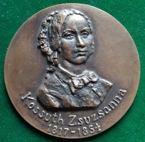Nyírő Gyula: Kossuth Zsuzsanna, bronz érem, plakett