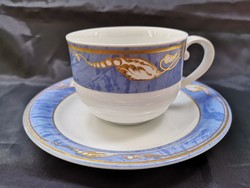 Royal Coppenhagen blue magnolia kávés-teás csésze aljjal