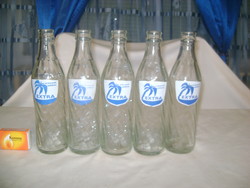 Retro Extra, pálmafás üdítős üveg palack - öt darab