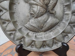 Antique Tin Plate, Noble or Military Portrait, Exquisite Work!