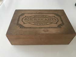 Antique Gerbeaud wooden box from Kugler Henrik times
