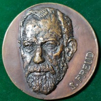 Nyírő Gyula: Sigmund Freud, bronz plakett