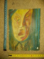 Két darab olasz groteszk portré, karton, olaj, méret jelezve!