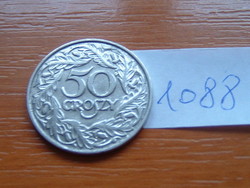 LENGYEL 50 GROSZY 1923 W Varsó, 98% nickel  #1088