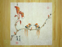 Two birds, Chinese painting