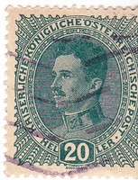 Ausztria forgalmi bélyeg 1918