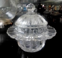 Öntött üveg cukortartó 