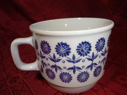 Zsolnay porcelán lila mintás pohár, átmérője 9,5 cm.