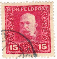 Ausztria Császári és Királyi Tábori postabéllyeg 1915