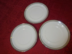 ROSENTHAL német minőségi porcelán, ezüst szegélyes teáscsésze alátét. Vanneki!