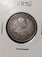 Gyönyörű ezüst 1 Korona 1000 Éves Magyarország 
