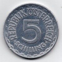 Ausztria 5 osztrák Schilling, 1952