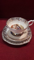 Tavaszváró akció 50%! XVIII. századi életképes, biedermeier jelenetes porcelán reggeliző szett